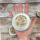 4 Ounce Tin of Tallow Salve, in Woman's Hand for Scale
