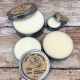 Metal Tins of Grass-fed Tallow Salve, Open to Show Contents
