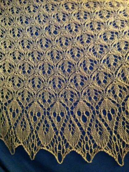 Detail, Laminaria lace shawl