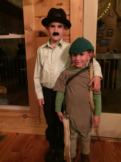 Charlie Chaplin and Robin Hood, Halloween 2017
