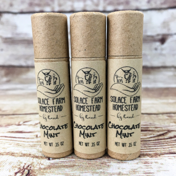 Handmade Tallow Lip Balm, Paper Eco-Tube, Plastic-Free - Natural Nourishing Lip Balm in in Recyclable, Compostable Paper Eco-Tube Packaging