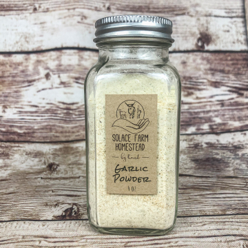 Garlic Powder - Homegrown Solar-Dried Ground Garlic