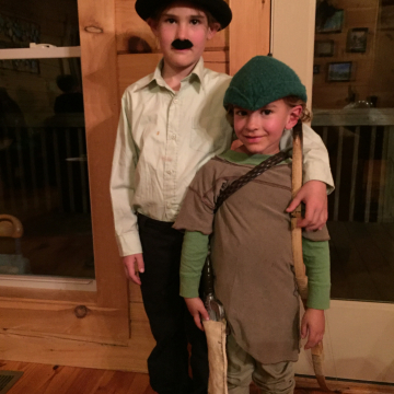 Charlie Chaplin and Robin Hood, Halloween 2017
