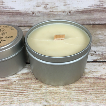 Tallow & Beeswax Candle, Wooden Wick Candle with Hand-Rendered Grass-fed Beef Tallow