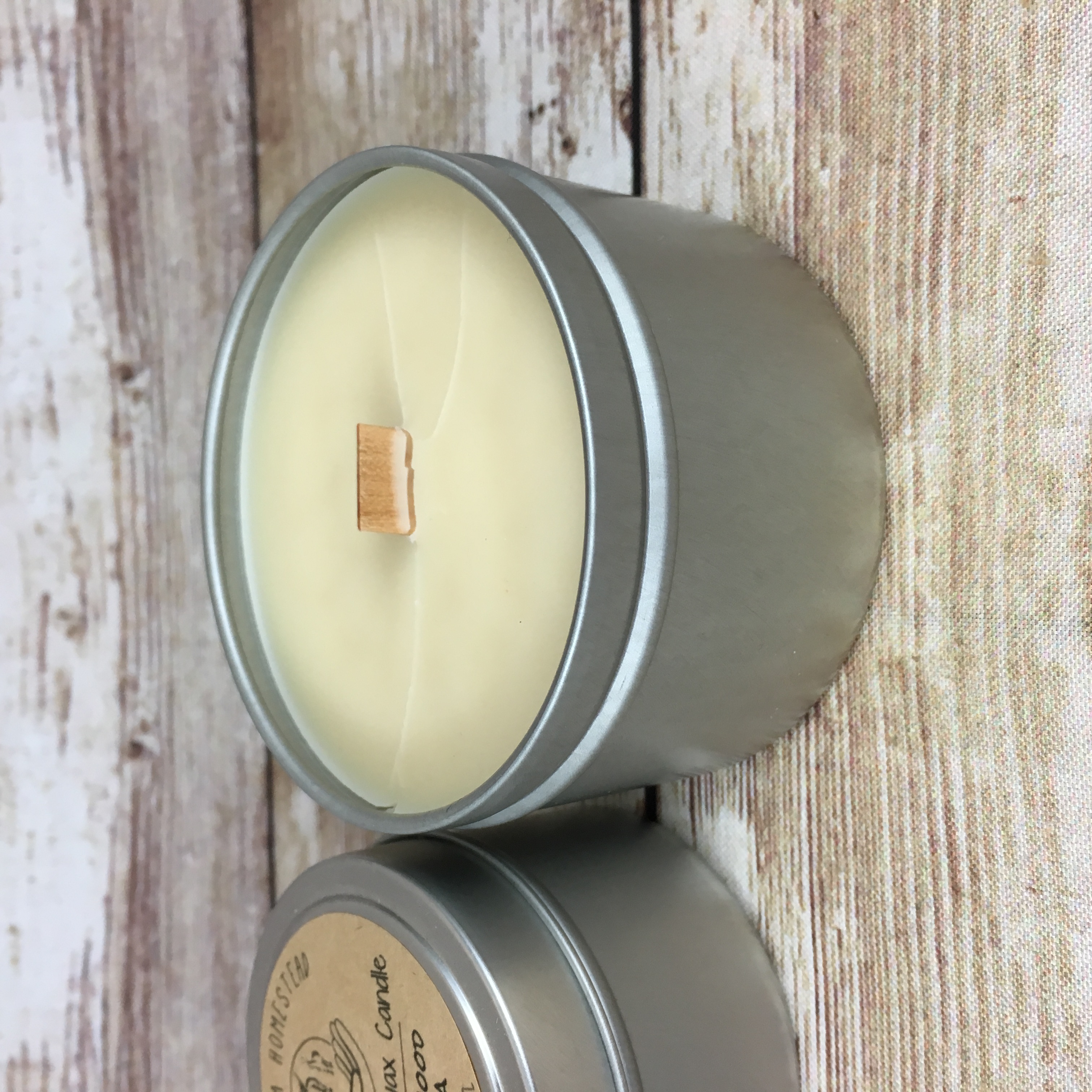Chamomile Tea - Hand poured organic soy wax melts and wood wick candles